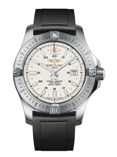 Remontoir à montres pour montre Breitling Colt Colt 44 Automatic Stratus Argent / Rubber