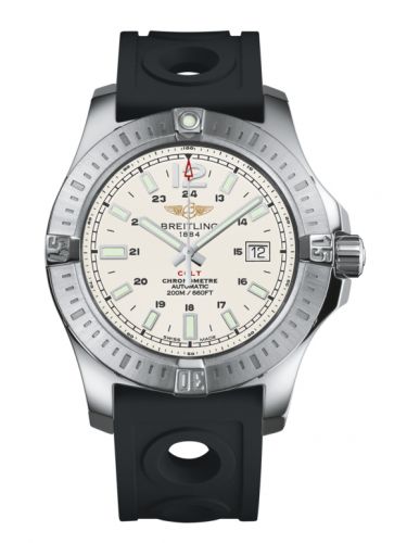 Remontoir à montres pour montre Breitling Colt Colt 44 Automatic Stratus Argent / Rubber