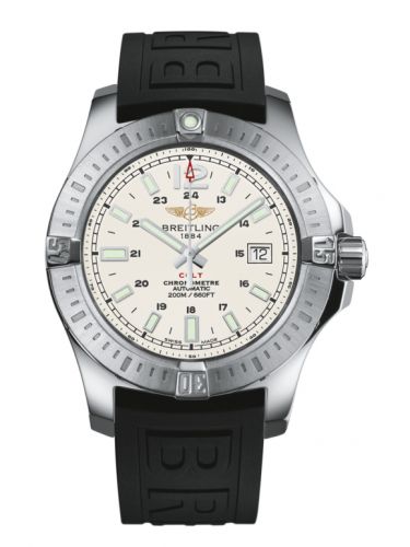 Remontoir à montres pour montre Breitling Colt Colt 44 Automatic Stratus Argent / Rubber