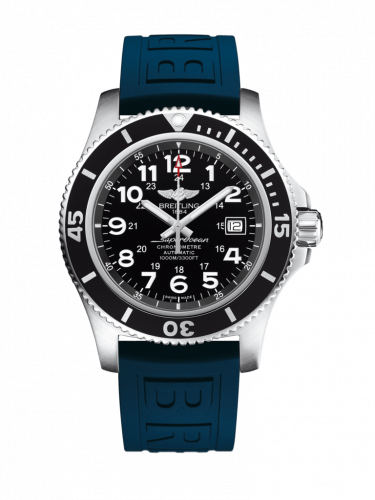 Watch Winder for watch Breitling Superocean Superocean II 44 Stainless Steel / Black / Volcano Black / Rubber / Pin