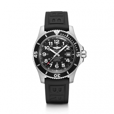 Watch Winder for watch Breitling Superocean Superocean II 44 Stainless Steel / Black / Volcano Black / Rubber / Pin