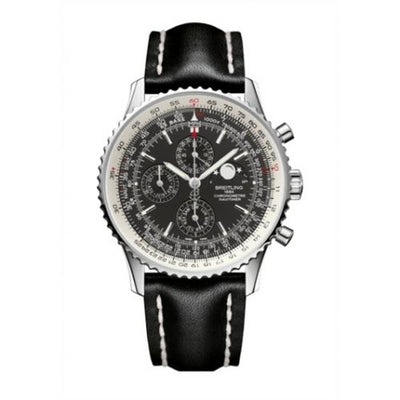Remontoir à montres pour montre Breitling Navitimer Navitimer 1461 Stainless Steel / Noire / Calf / Pin