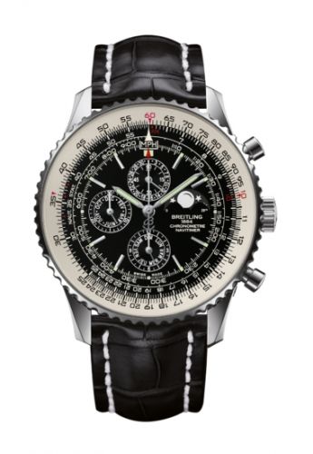 Remontoir à montres pour montre Breitling Navitimer Navitimer 1461 48 Stainless Steel / Noire / Croco / Pin