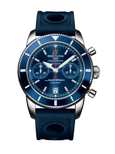 Remontoir à montres pour montre Breitling Superocean Heritage Superocean Heritage 44 Chronograph Stainless Steel / Bleu / Bleu / Rubber