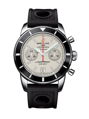 Remontoir à montres pour montre Breitling Superocean Heritage Superocean Heritage 44 Chronograph Stainless Steel / Noire / Argent / Rubber