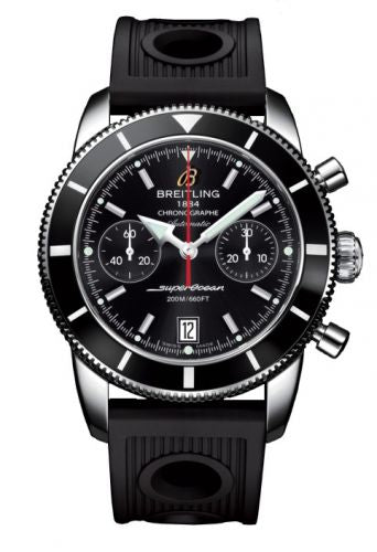Remontoir à montres pour montre Breitling Superocean Heritage Superocean Heritage 44 Chronograph Stainless Steel / Noire / Noire / Rubber