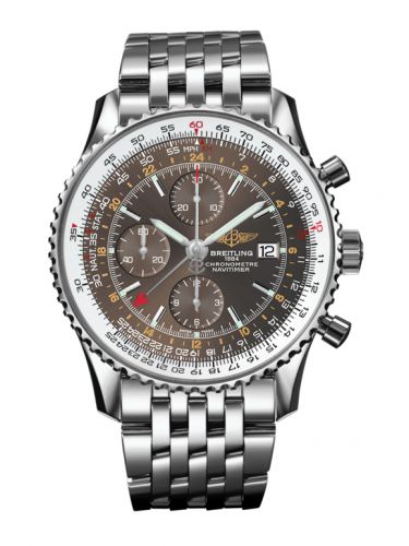 Remontoir à montres pour montre Breitling Navitimer Navitimer World Stainless Steel / Panamerican Bronze / Bracelet