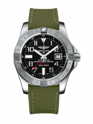 Remontoir à montres pour montre Breitling Avenger Avenger II GMT Stainless Steel / Volcano Noire / Military / Pin