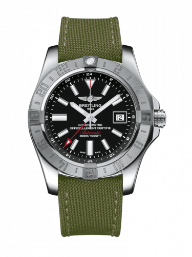 Remontoir à montres pour montre Breitling Avenger Avenger II GMT Stainless Steel / Volcano Noire / Military / Pin
