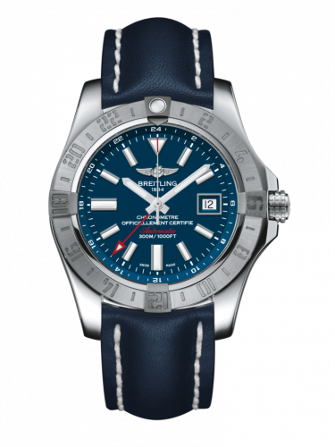 Remontoir à montres pour montre Breitling Avenger Avenger II GMT Stainless Steel / Mariner Bleu / Calf / Pin