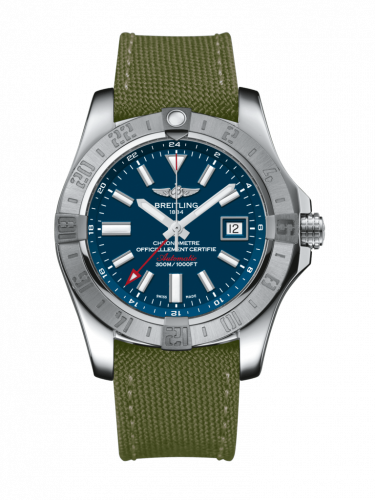 Remontoir à montres pour montre Breitling Avenger Avenger II GMT Stainless Steel / Mariner Bleu / Military / Pin
