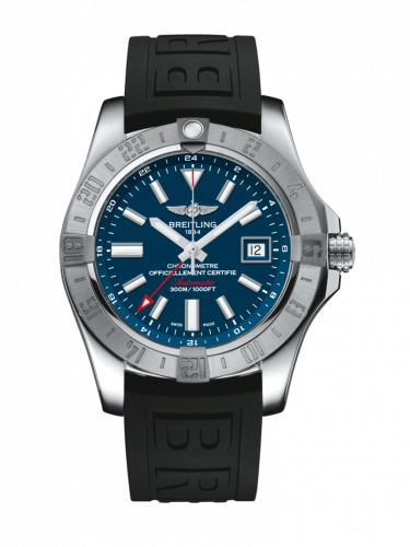 Remontoir à montres pour montre Breitling Avenger Avenger II GMT Stainless Steel / Mariner Bleu / Rubber / Pin