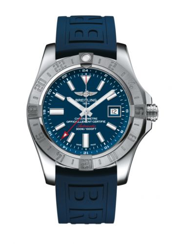 Remontoir à montres pour montre Breitling Avenger Avenger II GMT Stainless Steel / Mariner Bleu / Rubber / Pin