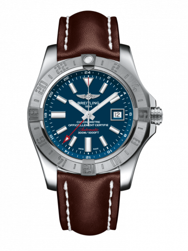 Remontoir à montres pour montre Breitling Avenger Avenger II GMT Stainless Steel / Mariner Bleu / Calf / Folding
