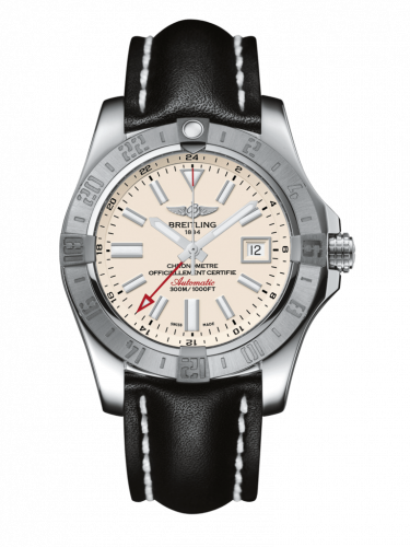 Watch Winder for watch Breitling Avenger Avenger II GMT Stainless Steel / Stratus Silver / Calf / Folding