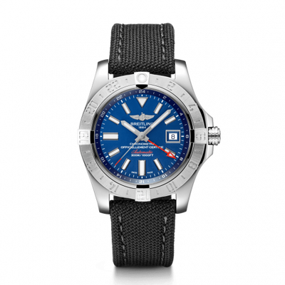 Remontoir à montres pour montre Breitling Avenger Avenger II GMT Stainless Steel / Mariner Bleu / Military / Pin