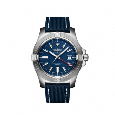 Watch Winder for watch Breitling Avenger Avenger Automatic GMT 45 Stainless Steel / Blue / Military / Folding