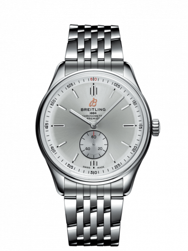 Watch Winder for watch Breitling Premier Premier Automatic 40 Stainless Steel / Silver / Bracelet