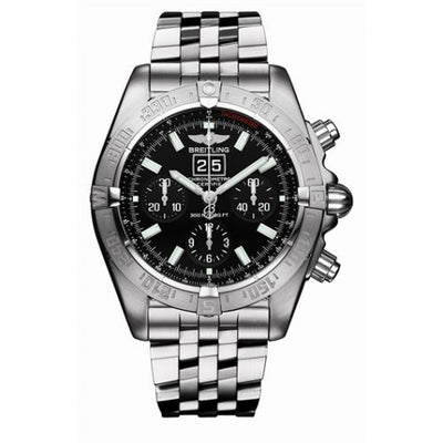 Watch Winder for watch Breitling Chronomat Chronomat Blackbird Big Date Polished / Black