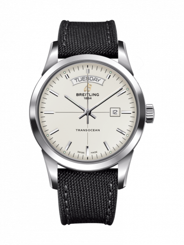 Watch Winder for watch Breitling Transocean Transocean Day & Date Stainless Steel / Silver / Military / Pin