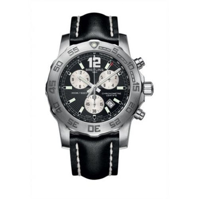 Remontoir à montres pour montre Breitling Colt Colt Chronograph II Noire / Calf