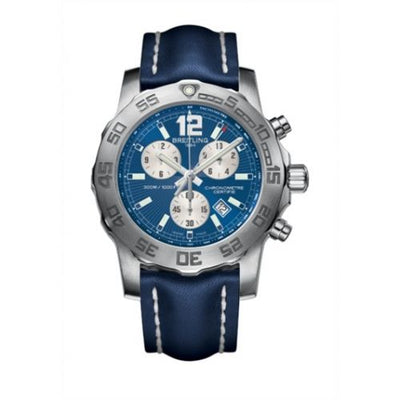 Remontoir à montres pour montre Breitling Colt Colt Chronograph II Bleu / Calf