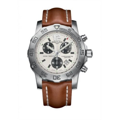 Remontoir à montres pour montre Breitling Colt Colt Chronograph II Argent / Calf