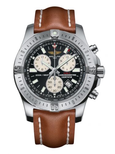 Remontoir à montres pour montre Breitling Colt Colt Chronograph Volcano Noire / Calf / Pin