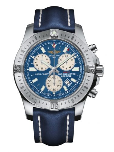Remontoir à montres pour montre Breitling Colt Colt Chronograph Mariner Bleu / Calf / Pin