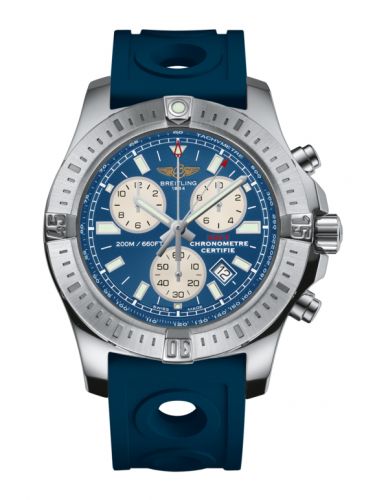 Remontoir à montres pour montre Breitling Colt Colt Chronograph Mariner Bleu / Rubber / Pin