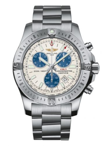 Remontoir à montres pour montre Breitling Colt Colt Chronograph Stratus Argent / Bracelet