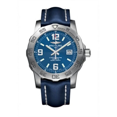 Remontoir à montres pour montre Breitling Colt Colt 44 Bleu / Calf