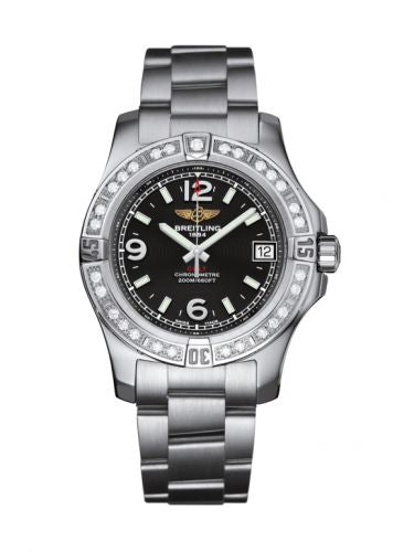 Remontoir à montres pour montre Breitling Colt Colt 36 Diamond / Volcano Noire / Bracelet