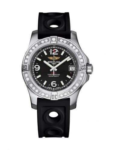Remontoir à montres pour montre Breitling Colt Colt 36 Diamond / Volcano Noire / Rubber
