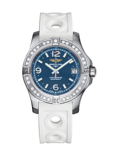 Remontoir à montres pour montre Breitling Colt Colt 36 Diamond / Mariner Bleu / Rubber