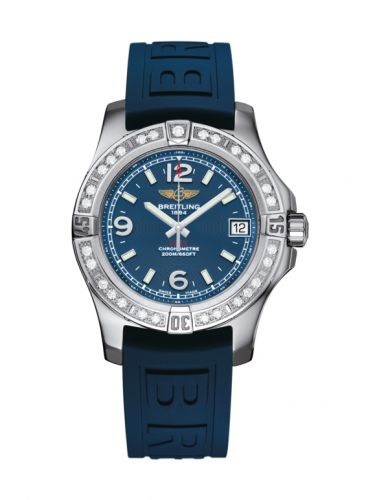 Remontoir à montres pour montre Breitling Colt Colt 36 Diamond / Mariner Bleu / Rubber
