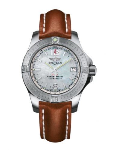 Watch Winder for watch Breitling Colt Colt Lady Pearl / Calf / Pin