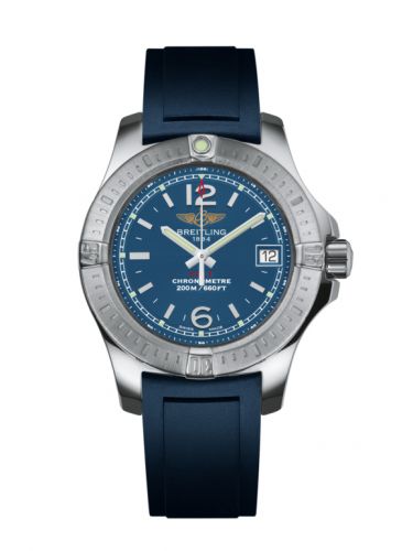 Remontoir à montres pour montre Breitling Colt Colt Lady Mariner Bleu / Rubber / Pin