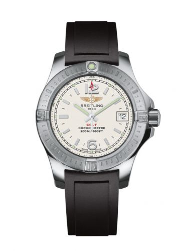 Remontoir à montres pour montre Breitling Colt Colt Lady Stratus Argent / Rubber / Pin