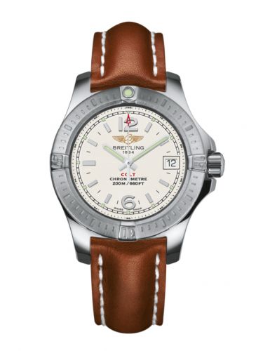 Remontoir à montres pour montre Breitling Colt Colt Lady Stratus Argent / Calf / Pin