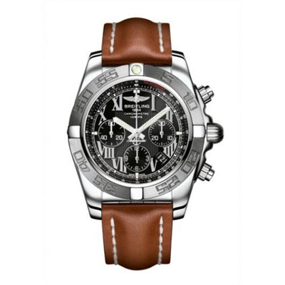 Remontoir à montres pour montre Breitling Chronomat Chronomat 44 Stainless Steel / Noire - Roman / Calf