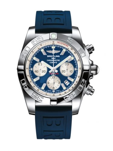 Remontoir à montres pour montre Breitling Chronomat Chronomat 44 Stainless Steel / Bleu / Rubber