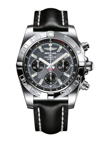 Remontoir à montres pour montre Breitling Chronomat Chronomat 44 Stainless Steel / Noireeye Gris / Calf