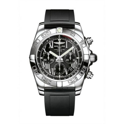 Remontoir à montres pour montre Breitling Chronomat Chronomat 44 Stainless Steel / Onyx Noire Roman / Rubber