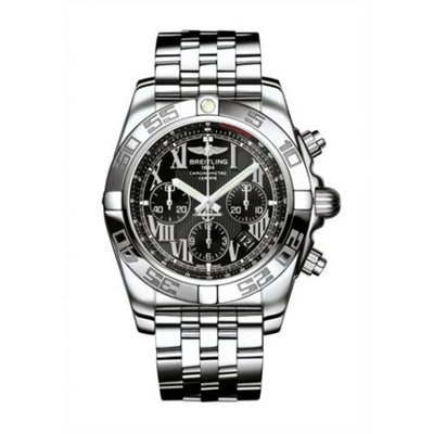 Remontoir à montres pour montre Breitling Chronomat Chronomat 44 Stainless Steel / Onyx Noire Roman / Bracelet