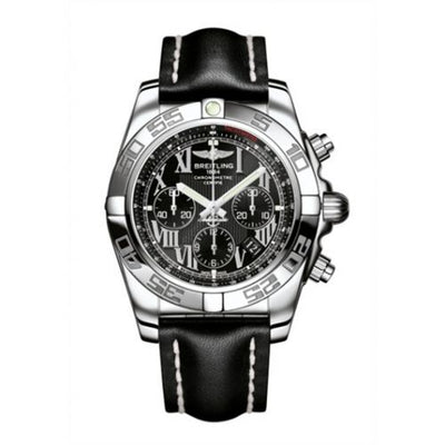 Remontoir à montres pour montre Breitling Chronomat Chronomat 44 Stainless Steel / Onyx Noire Roman / Calf