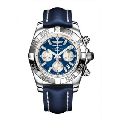 Remontoir à montres pour montre Breitling Chronomat Chronomat 44 Stainless Steel / Bleu / Calf / Pin
