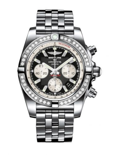 Remontoir à montres pour montre Breitling Chronomat Chronomat 44 Stainless Steel / Diamond / Onyx Noire / Bracelet