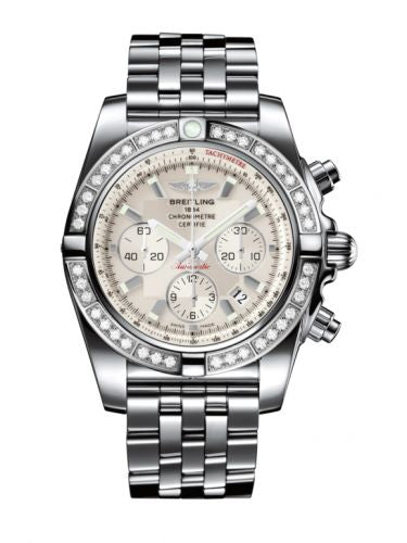 Remontoir à montres pour montre Breitling Chronomat Chronomat 44 Stainless Steel / Diamond / Sierra Argent / Bracelet