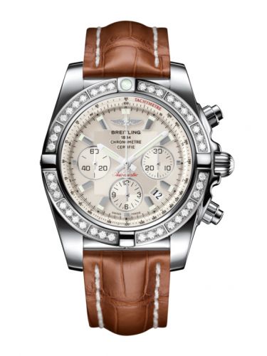 Remontoir à montres pour montre Breitling Chronomat Chronomat 44 Stainless Steel / Diamond / Sierra Argent / Croco